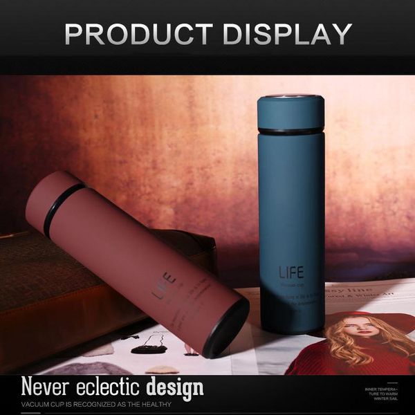 

укола 450 мл вакуумный термос чашки двойной стены изолированные из нержавеющей стали бутылка из нержавеющей стали вакуумная колба кофе кружк