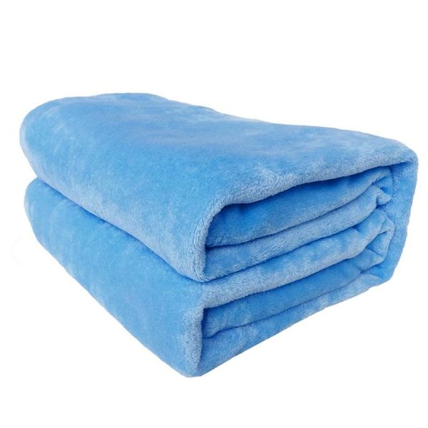 

blankets solid color flannel blanket comfortable soft sofa bedding bedsheet summer winter portable bedspread home textile