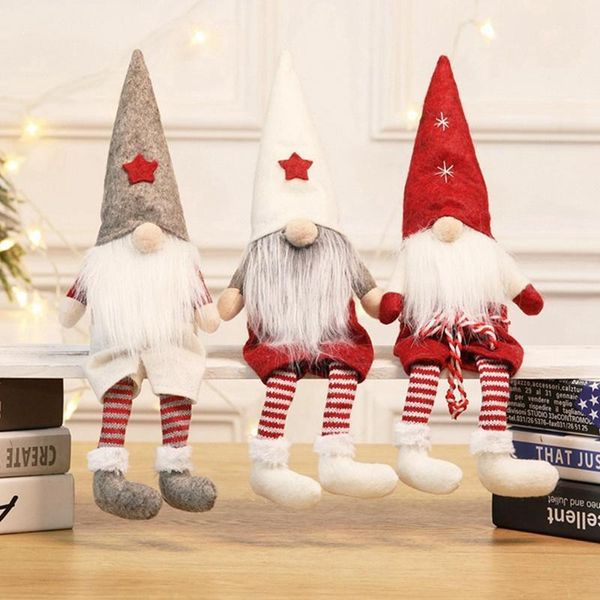 

christmas decorations faceless doll handmade swedish stuffed toy santa dwarf elf home ornaments children gifts xmas decoration1