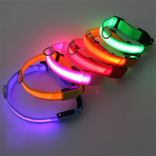 

s rechargeable l led m dog xl pets night safety flashing collar with usb cable charging