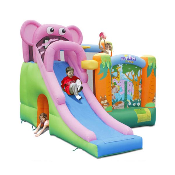 

inflatable elephant bouncer slide inflatable castle slide bouncing children's outdoor play house large household toys indoor outdoor sl