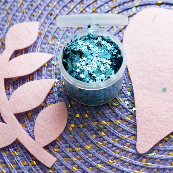 

10g m гляттер акриловая звезда confetti gold серебряная металлическая фольга блестка бросание ногтей искусство конфетти свадьба украшения jl