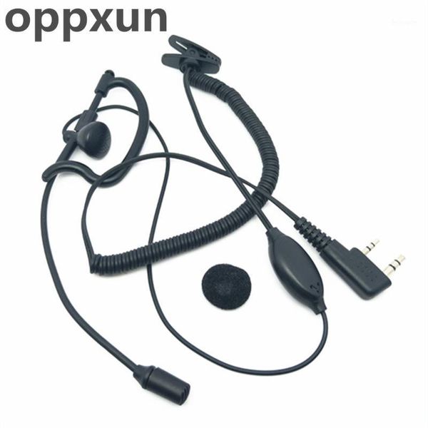 

oppxun 5pcs headset with bar curve for two way radio tk2107 tk3107 hyt tc368/tc368s two way radios1