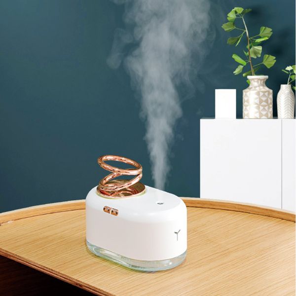 

300ml water tank cool mist humidifier diffuser for baby home bedroom office whisper-quiet 2 working mist mode, 7 color led night light