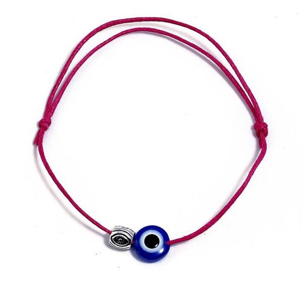 

adjustable string cord evil eye lucky red bracelet diy jewelry gd37