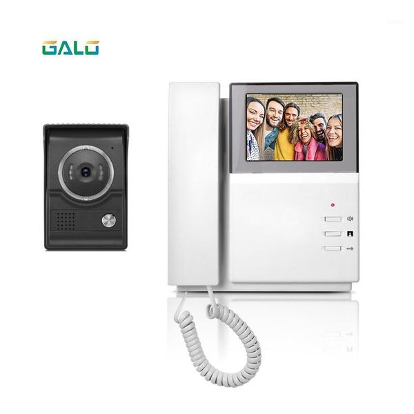 

video door phones 4.3inch tft-lcd color phone doorbell intercom system indoor monitor screen doorphone for home 25 ringtone1