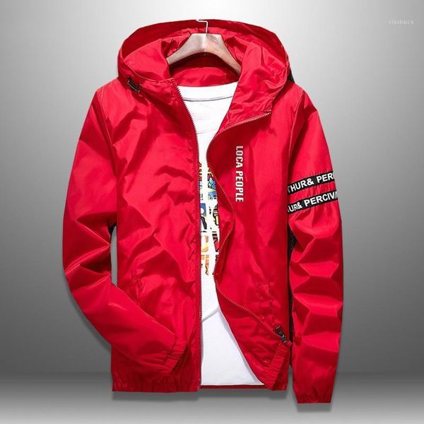 

hooded jacket men windproof autumn spring mens bomber jackets slim fit 2020 casual thin coat men's sportswear fashion, Black;brown