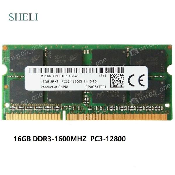 

sheli 16gb pc3l-12800s ddr3l-1600mhz 1.35v 204pin non-ecc so-dimm lapmemory