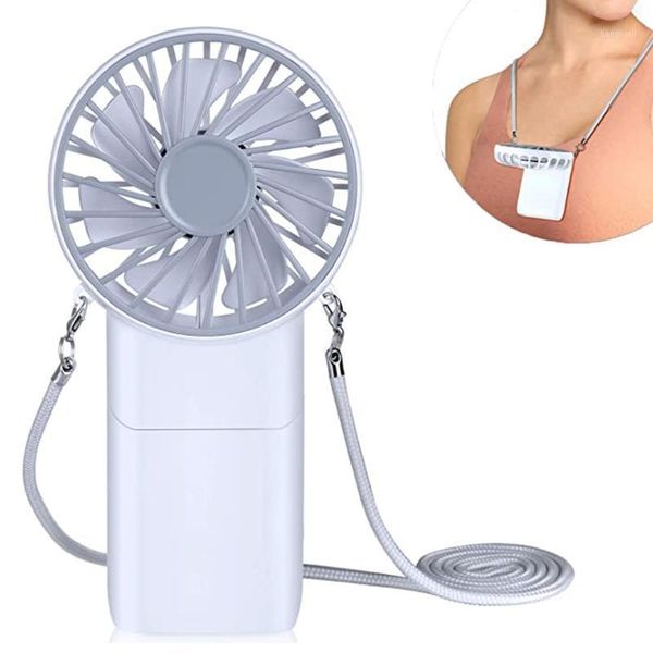 

led light neckband lazy neck hanging style dual cooling fan usb colorful portable handheld fan low noise multi-function1