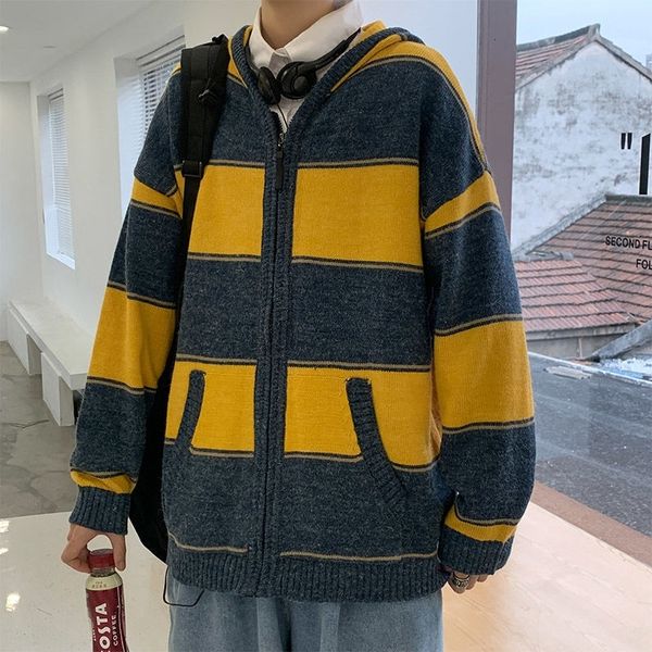 

and 2021 autumn winter arrivals men's jersey thickened with hoodie youth cardigan yellow better gw74 tiuv, White;black