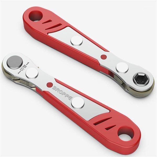 

broppe two-way multifunctional right-angle ratchet screwdriver set flat-blade screwdriver head set1