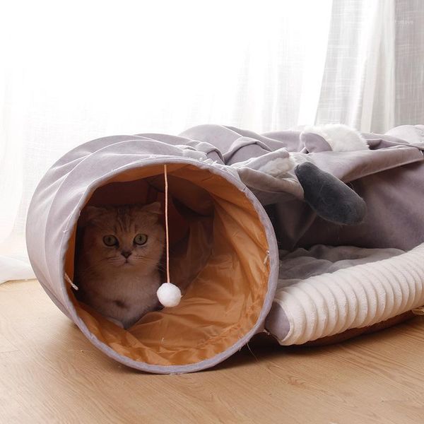 

cat beds & furniture pet supplies toy tunnel four seasons warm and comfortable shell house brown deer-shaped christmas cage flannel bed1