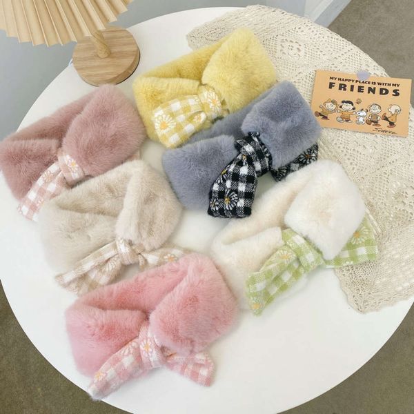 

and korean boys children's for autumn winter scarf girls, Red;brown