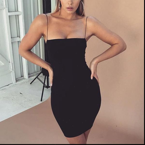 

ladies club party dress mini black white sheath dress women casual fashion solid color slim fit bodycon dress, Black;gray