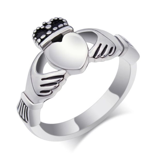 

2020 специальное предложение горячие продажи нержавеющая сталь кольцо anillos ювелирные изделия мода кольца женщины и мужчины claddagh bijou, Slivery;golden