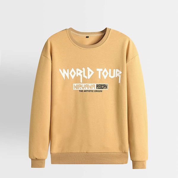 

2020 new round neck pullover sweater korean version trend loose spring and autumn clothes sports casual men's wear, Gray