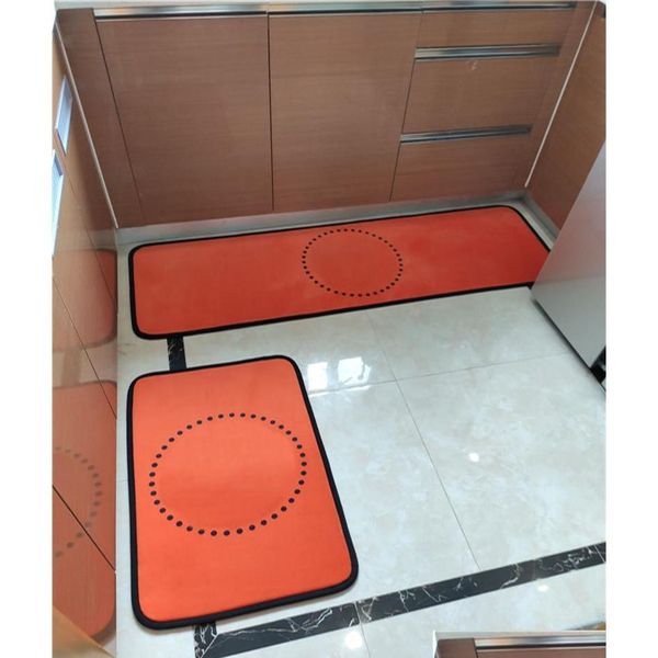 

orange hipster mats bathroom kitchen two-piece set carpets indoor non-slip absorb water mute balcony bath mats shipping okjxd
