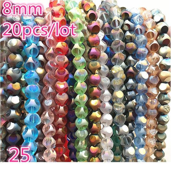 

20pcs 8mm austrian crystal glass beads spacer beads for jewellery making diy bracelet handmade 2 jllbxj