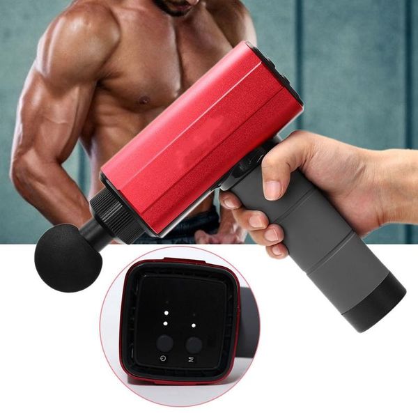 

accessories 2021 massage gun deep tissue percussion muscle massager for pain relief lcd touch display fascia electric body