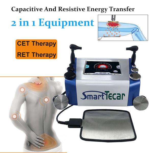 Profissional New Tecar Terapia Diatermia Máquina RET CET RF Equipamento de alívio da dor de corpo para clínicas hospitalares e uso esportivo