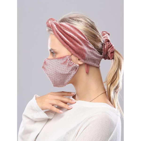 

3pcs/set new knotted hairband mask elastic hair tie set woman headband set fashion yoga sports headband hair acc jllelf