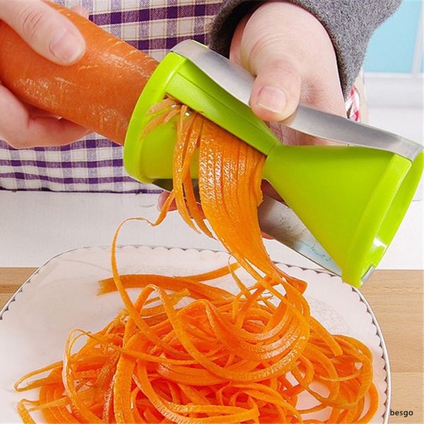 

спиральные часовые часы решетки кухонные многофункциональные картофельные карелки творческие вращающиеся фрукты овощные инструменты инструме