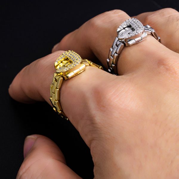 

soft chain snake ring ladies cold dome brain metal chain belt belt loop bracelet gold plate, Golden;silver