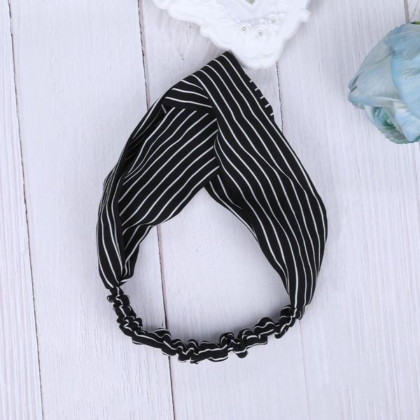 

женская растяжка поводок повязки полосатый тюрбан спортивной йогой головной обертка бандана головные уборы для волос аксессуары 2019 новая м, Black;brown