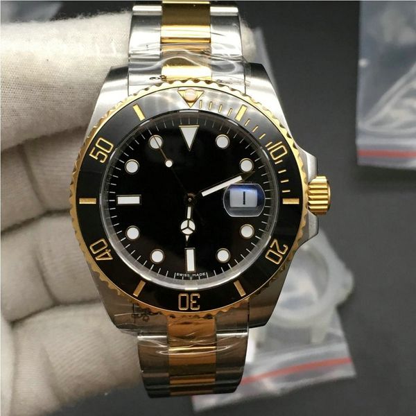 

top v3 версии mens gmt часы batman 50m водонепроницаемый eta 2813 sapphire керамический ободок из нержавеющей стали застежка твердая мужские, Slivery;brown