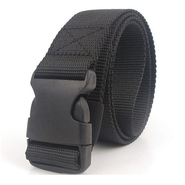 

men canvas belts outdoor training canvas waistband men /women lightweight multi-functional imitation nylon tactical buc jllbhd, Black;brown