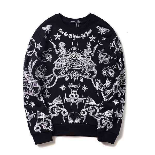 

2021 new high men 3d skull star devil monster gentleman hoodies hoody hooded sweatshirts veet cotton drake thicken fleece #n431 z9q7, Black