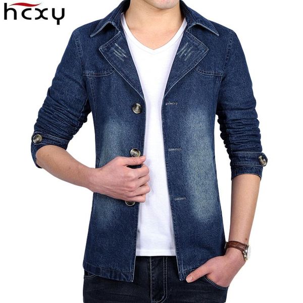 

hcxy 2021 new autumn men suit blazer men trend jean suits jacket business casual slim fit suit male coats denim jacket 5xl, White;black