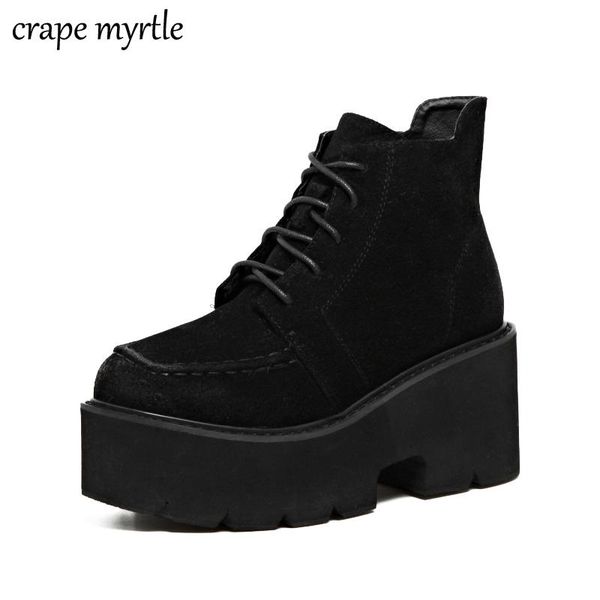

boots women winter shoes 2021 cowboy motorcycle ankle thick heels black punk warm footwears yma929