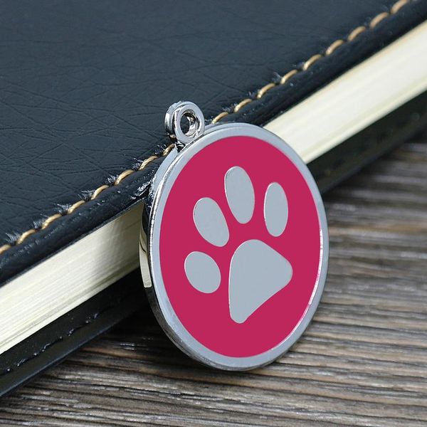 

wholesale 80pcs/lot dog id tags for cat dog personalized pet puppy cat tag customized collar pendant accessories bbymsq