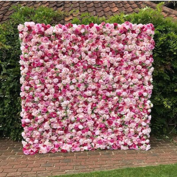 

decorative flowers & wreaths spr customizable artificial rose flower wall for wedding decoration