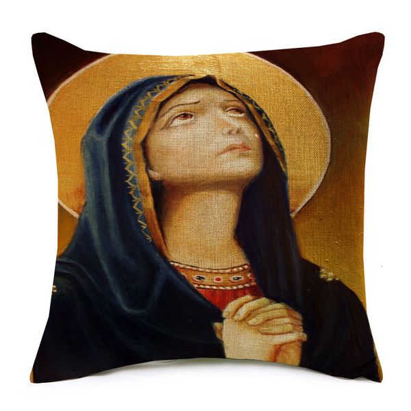 

christ orthodox christian pantocrator icon catholicism cover cushion covers sofa throw decorative thick linen cotton pil