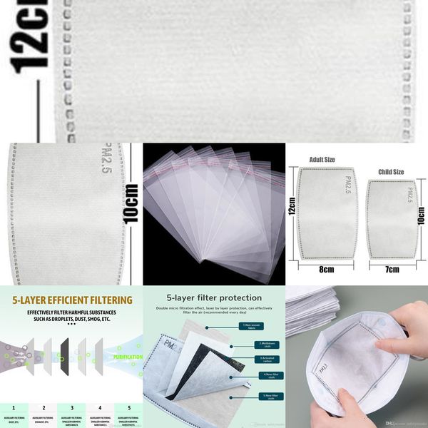 

filter 5 pm2.5 mask activated layers carbon dhl replaceable cycling face mask filters for 9dol