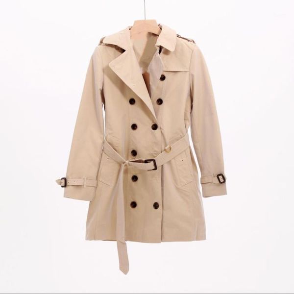 

the latest women's windbreaker jacket in the autumn and winter season of 2020 fashion close-fitting pure cotton loose beautiful1, Tan;black