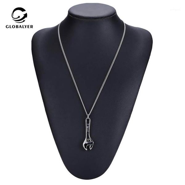 

chains type tiny wrench necklacer charm necklace stainless steel themed gift jewelry friendship gifts 1, Silver