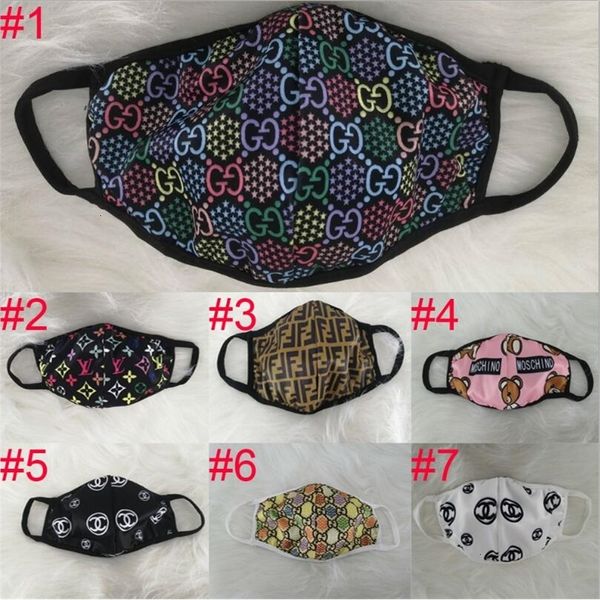 

respirator fashion letter face designer mask washable dustproof cycling men and women outdoor sports print cotton mouth