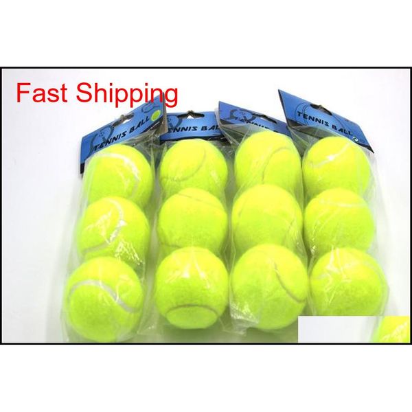 

training standard tennis ball rubber good bounce 1.3 meters durable tennis playing official ball neon yellow sp qyldal bdehome