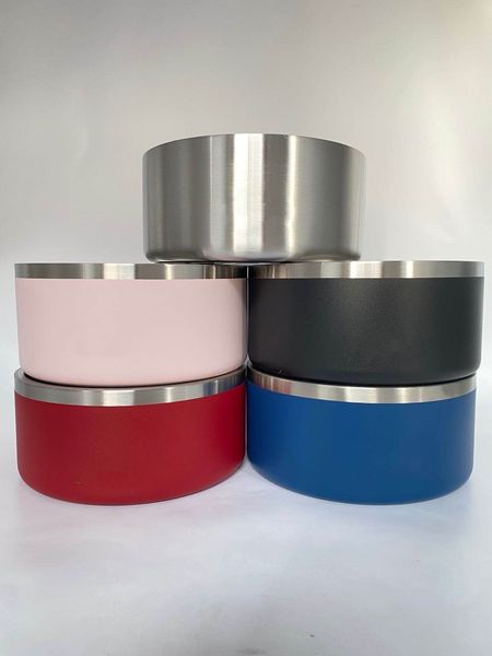 

6 colors non-slip dishes bowls dhl 32oz stainless steel dog bowl for pets