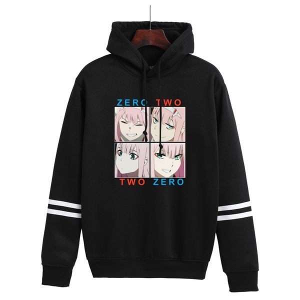 

2021 new zero two peripherals loose men and women parallel bars with hoodie double sweater zdly, Black;brown