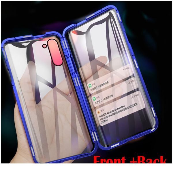 

360 degree magnetic adsorption glass case for samsung galaxy a41 a51 a71 a50 a70 a40 a30 a20 a10 a81 a91 pho jllonq