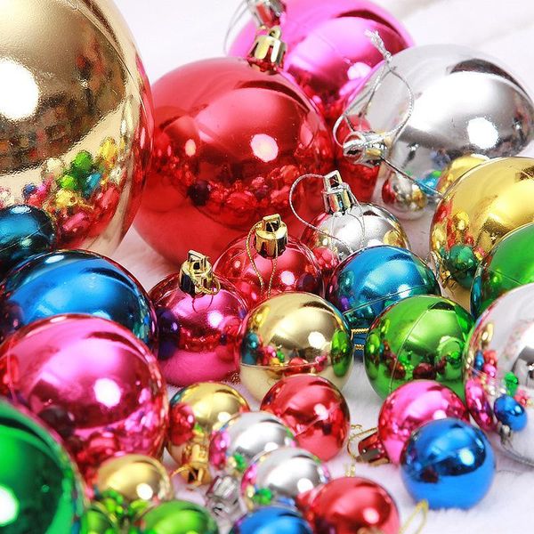 

party decoration 24pcs/box xmas christmas ball ornaments decorations tree balls supplies1