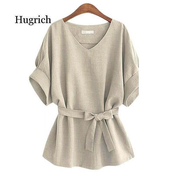 

summer women blouses v neck plus size short sleeve shirt loose blouse shirt plus size blusas women clothes, White