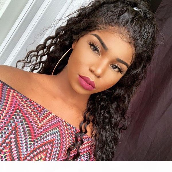 

lace wig fake scalp 13x6 frontal curly glueless brazilian virgin preplucked 13x6 lace front human hair wigs with baby hairs, Black;brown