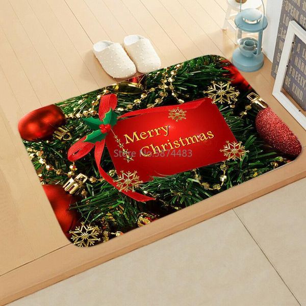 

2020 merry christmas door snowman floor mat non slip xmas rug kitchen home decor