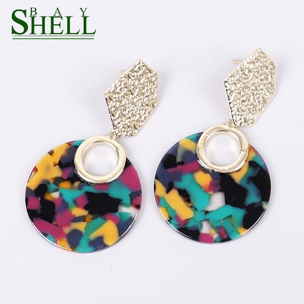 

shell bay acrylic punk small earrings jewelry women fashion earrings cute minimalist earings boho simple earring girls wholesale, Silver