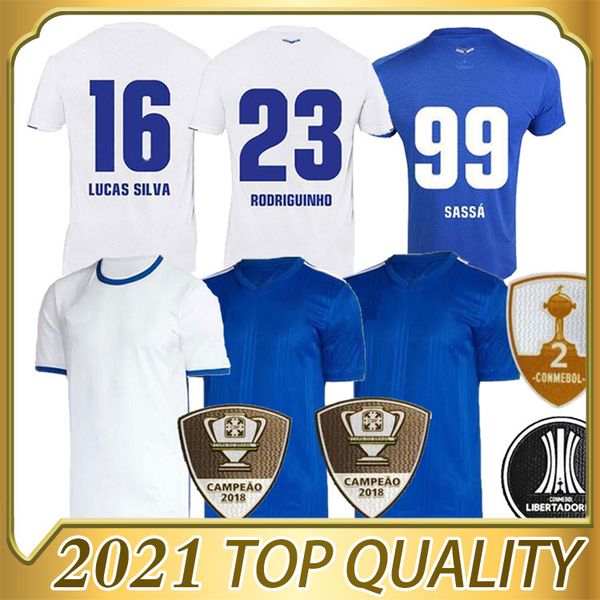 

2020 2021 cruzeiro soccer jersey 20 21 de arrascaeta fred thiago neves cruzeiro home club camisas sassá fans version football shirt, Black;yellow